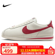 耐克NIKE女子休閑鞋板鞋阿甘鞋CORTEZ新年紅運動(dòng)鞋FZ5167-133帆白36