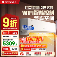 格力（GREE）空調京韻 新一級/三級能效變頻冷暖 大風(fēng)量 高溫自潔 WIFI小客廳大臥室壁掛式大掛機 京韻 2匹 50GW/NhKe1BAj一級能效