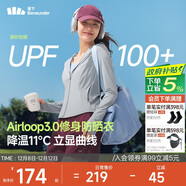 蕉下（beneunder）防曬衣女外套涼感修身短款辣妹防紫外線(xiàn)女AL119烏云灰L