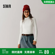 森馬（Semir）森柔毛衫|毛衣女基礎款高領(lǐng)緊身2024冬季純色套頭衫109724107011