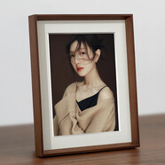 古今紅相框擺臺高級感定制diy沖印相冊6寸照片打印做婚紗照空框復古實(shí)木 胡桃色+高清洗照片+卡紙 A3【內裝29.7x42cmm】橫豎可掛可靠墻