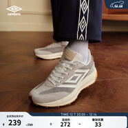 茵寶（Umbro）漫游鞋R708復古跑鞋Vibram鞋底運動(dòng)鞋男鞋休閑鞋女鞋 經(jīng)典灰（男女同款） 40