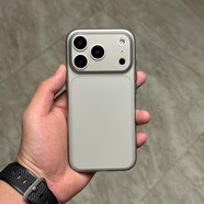 中掌柜超薄磨砂鈦灰軟套適用蘋(píng)果17air手機殼iPhone16promax全包小米151 [磨砂半透 鈦灰]金屬按鍵 拜耳精孔軟殼 iPhone 17