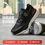 安踏PG7神行13pro丨運動(dòng)鞋女減震寬楦旋扣防潑水通勤慢跑冬季訓練鞋 黑/玫瑰金-5 37.5 (女6.5)