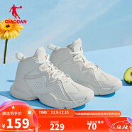 喬丹QIAODAN籃球鞋女子時(shí)尚運動(dòng)鞋休閑鞋高幫球鞋女百搭籃球鞋 象牙色 35.5