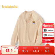 巴拉巴拉童裝兒童毛衣男童女童秋冬2025開(kāi)衫小童針織衫拜年服209125103202