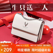 啄木鳥(niǎo)（TUCANO）包包女款2025年牛皮鏈條小方包單肩斜挎包圣誕新年生日禮物送女友