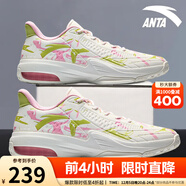 安踏KT3 team｜籃球鞋男秋冬季湯普森防滑減震男戶(hù)外實(shí)戰比賽運動(dòng)鞋子 【KT3 TEAM低幫款】白/粉紅/綠-1 41