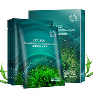Zeusee海藻面膜瑩潤補水保濕滋潤天絲5片盒裝睡眠 海藻面膜(盒裝5片)