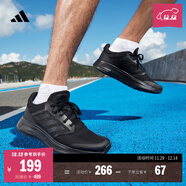adidas GALAXY 5挑戰里程舒適網(wǎng)面體測跑鞋男子阿迪達斯官方   黑色   42.5