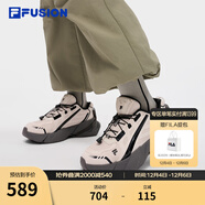 FILAFUSION斐樂(lè )潮牌TI-22女鞋機能老爹鞋2025冬季新款厚底運動(dòng)鞋 泡芙粉/花崗灰-PG 36