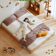 Mother'sChoice媽媽的選擇蒙氏地臺床兒童床全櫸木實(shí)木床男女孩單人地板床榻榻米 蒙氏地臺床（整床德國山毛櫸） 1500mm*2000mm