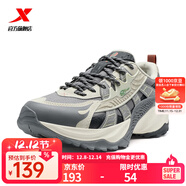 特步【門(mén)店同款】赤焰5.0休閑鞋男冬季保暖防滑運動(dòng)男鞋976419320046 煙灰色/耐久灰【男】 40