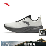 安踏（ANTA）凌空丨男鞋輕質(zhì)緩震跑步鞋舒適網(wǎng)面慢跑鞋黑色運動(dòng)鞋旅游鞋