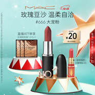 M.A.C魅可大子彈頭mac口紅啞光高級顯白#666大寵粉 圣誕禮物
