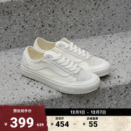 VANS范斯官方 Style 136 VR3 SF側邊條紋男鞋女鞋白色板鞋低幫 白色 46