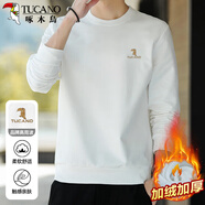 啄木鳥(niǎo)（TUCANO）衛衣男士潮流寬松圓領(lǐng)長(cháng)袖t恤加絨保暖休閑打底衫套頭上衣服男裝