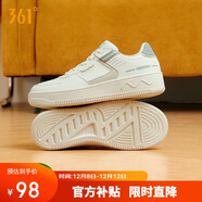 361°運動(dòng)女鞋秋冬季學(xué)生復古厚底增高小白休閑板鞋子女682116601F-10