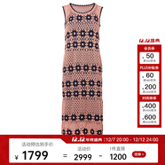 PORTS寶姿PORTSPURE女裝2025夏季新品波嬉米亞度假手鉤鏤空針織連衣裙 PEACH PARFAIT L 40