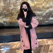 法蘿迪（FA LUO DI）設計感高級休閑寬松中長(cháng)款連帽棉服女2025冬季新款棉衣氣質(zhì)外套 圖片色棉服外套 M （建議80-130斤）