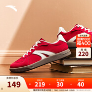 安踏TT鞋丨王一博同款德訓鞋男女情侶款冬季休閑板鞋運動(dòng)鞋休閑薄底鞋 【女款升級版】經(jīng)典紅/象牙白-4 36 （建議拍大半碼）