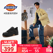 Dickies【田嘉瑞同款】男士板鞋休閑鞋透氣百搭增高男鞋 74B全黑 37
