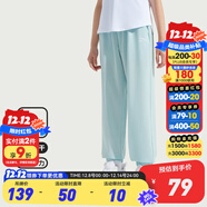 安踏兒童運動(dòng)褲男童裝長(cháng)褲大童褲2025年夏季衛褲休閑速干褲防蚊褲子 【新疾飛速干】夏日蘭7501-8 140 cm