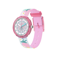 斯沃琪（Swatch）Flik Flak（飛菲）瑞士?jì)和直韺W(xué)生男女運動(dòng)石英腕表圣誕節禮物 莓莓美味ZFPNP175