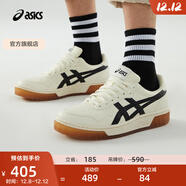 亞瑟士ASICS男鞋女鞋運動(dòng)休閑鞋復古百搭板鞋 COURT MZ 米白色/黑色 43.5