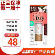 宣若日本cielo一次性染發(fā)筆美源植物染發(fā)筆梳黑遮白發(fā)補鬢角發(fā)根 自然棕色1支