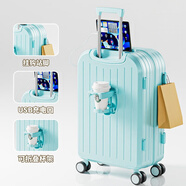 小米（MI）生態(tài)鏈同款行李箱新款拉桿箱密碼箱萬(wàn)向輪學(xué)生大容量結實(shí)耐用旅行 B218冰川藍單箱 20英寸 【直接登機】適合1-2天出行