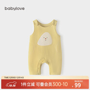 babylove寶寶背帶褲春秋外穿連體褲超萌可愛(ài)休閑長(cháng)褲洋氣嬰兒褲子