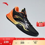安踏（ANTA）風(fēng)洞5丨低幫籃球鞋秋新款運動(dòng)鞋男緩震透氣實(shí)戰場(chǎng)外籃球鞋 【網(wǎng)面】基礎黑/高光黃/彤橘色-5 40
