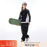 onmygame【奧粒絨】?jì)和较颠\動(dòng)褲春秋款褲子男童女童戶(hù)外休閑衛褲 暗夜黑上衣+暗夜黑褲子 160