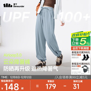蕉下（beneunder）束腳休閑褲子女士運動(dòng)闊腿冰絲防曬長(cháng)褲速干高腰春夏25新款AL205
