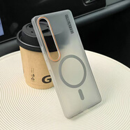 KYODO 鯨美多適用魅族21Pro手機殼Magsafe磁吸全包防摔保護套Meizu21情侶魅族21Pro5G男女外殼 魅族21【鈦灰色】柔砂PC透色磨砂膚感手感舒適 魅族其他型號