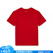 Polo Ralph Lauren男女裝大童圓領(lǐng)短袖T恤小馬標青少年經(jīng)典成人可穿 【周雨彤同款】 RL 2000 RED 正紅 L 身高155-161cm/體重80-104斤
