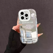 山頭林村字母標簽支架適用蘋(píng)果15pro手機殼iphone14ins風(fēng)小眾小米vivo紅米k70鏡面奶油保護套30防摔華為mat G6019字母標簽+a2276英文ka iPhone8Plus