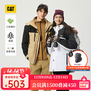 CAT卡特厚夾克外套男女同款三防三合一防風(fēng)防潑水防污戶(hù)外 深卡其 M