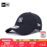 NEW ERA紐亦華MLB棒球帽NY LA軟頂彎檐鴨舌帽子休閑遮陽(yáng)920 13058750-藏青色-NY OSFM