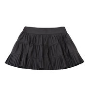 復古芭蕾風(fēng)蓬蓬百褶半身裙女春季2025新款高腰裙短裙 黑色 S S