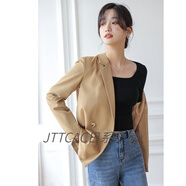 JTTCAC日本方領(lǐng)針織衫女2025春秋新款白色修身內搭打底毛衣黑色長(cháng)袖上衣 黑色 L （106-120斤）