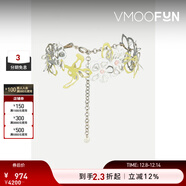 Y/PROJECT女金屬樹(shù)脂項圈式項鏈 花色