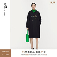 噢姆（AUM）【商場(chǎng)同款】AUM噢姆2025年冬季新款休閑連帽衛衣連衣裙黑色長(cháng)裙 黑色 S