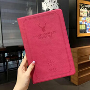 小米（MI）適配平板5保護套SE11英寸小米6pro覆古皮套防摔支架網(wǎng)課紅米Redmipad10.6全包Plusmipad4代外殼8寸 玫紅 小米平板4