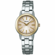 精工（SEIKO）女士手表太陽(yáng)能電波表SSDY系列鋼帶藍寶石玻璃防水 日本進(jìn)口 SSDY020