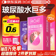 第六感超薄避孕套 玻尿酸72只量販囤貨 顆粒安全套套003男女用成人情趣