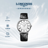 浪琴（LONGINES）瑞士手表 時(shí)尚系列 機械皮帶男表L49214112
