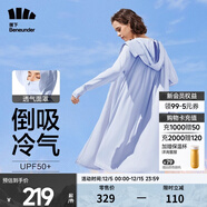 蕉下（beneunder）防曬衣女防紫外線(xiàn)夏季薄款防曬服女士披肩服短外套 純凈藍/升級長(cháng)款