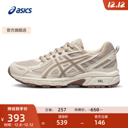 亞瑟士ASICS女鞋越野跑鞋運動(dòng)鞋減震跑步鞋  GEL-VENTURE 6 米灰色/白色 37.5